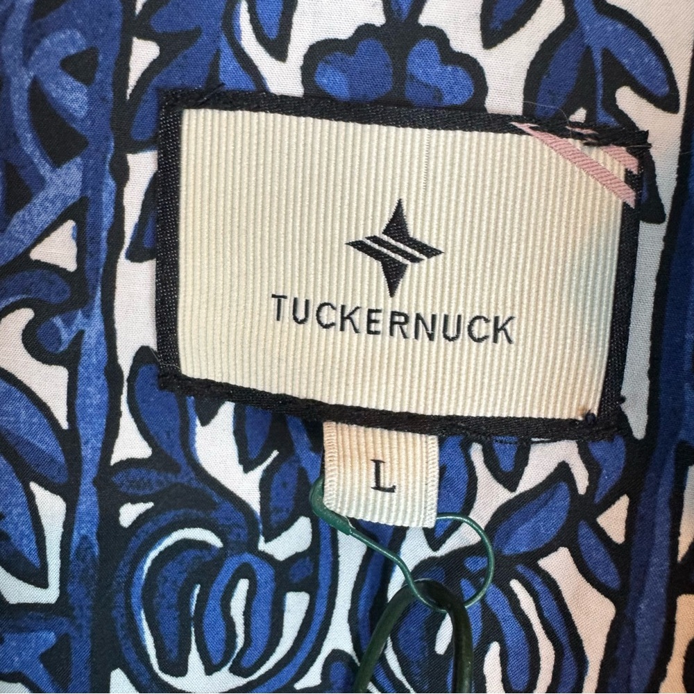 Tuckernuck Blue and White Printed Tunic Top - Picture 5 of 11